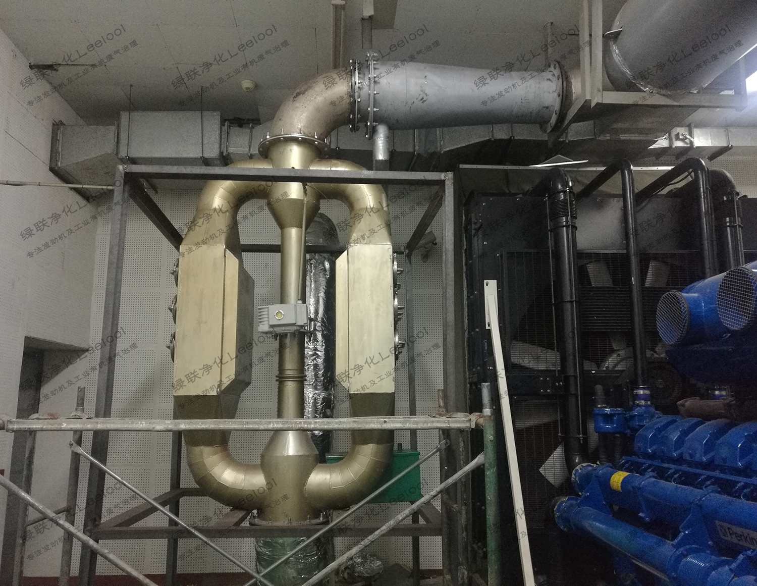 通用型發(fā)電機尾氣黑煙凈化器非陶瓷金屬濾芯