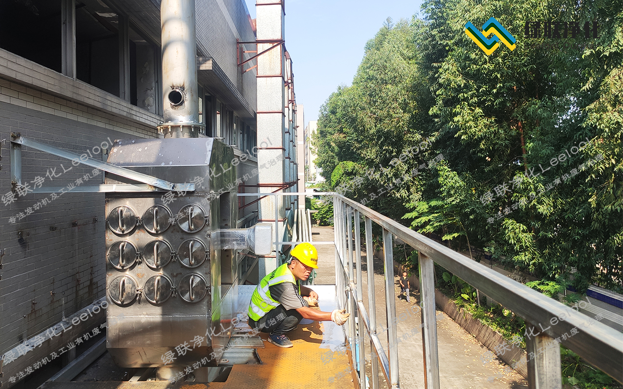 測試臺架尾氣排放改造