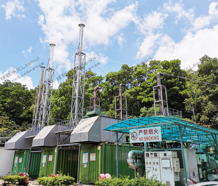 NOx治理丨生活垃圾填埋氣發電廠三臺1MW顏巴赫沼氣發電機組尾氣氮氧化物治理